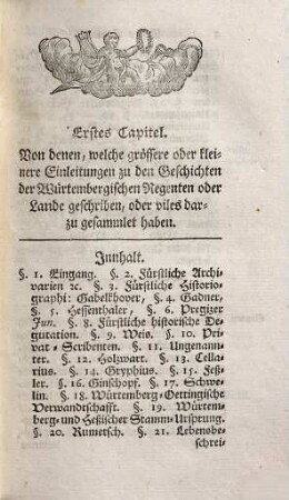 Würtembergische Bibliothek : oder Nachricht von allen bekannten, gedruckten und ungedruckten Schriften, auch den jezt lebenden und verstorbenen Gelehrten im Herzogthum Würtemberg