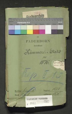 Kämmerei-Etat 1876