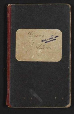 Georg Adolf Hermann Bohlen - Deutsches Reich Seefahrtsbuch 1495