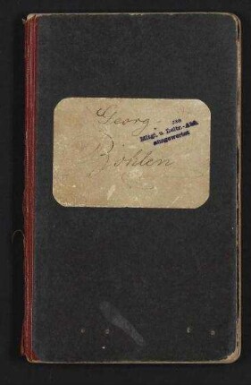 Georg Adolf Hermann Bohlen - Deutsches Reich Seefahrtsbuch 1495