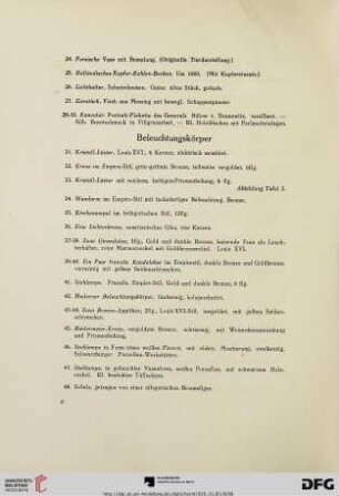 Beleuchtungskörper (Nr. 31-48)