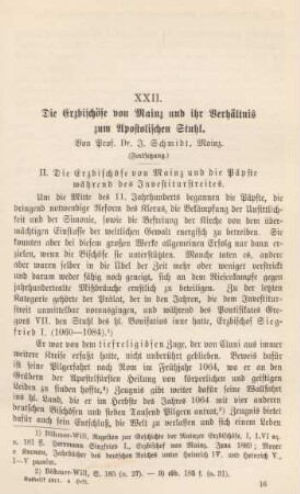 241-264 Die Erzbischöfe von Mainz und ihr Verhältnis zum Apostolischen Stuhl : Fortsetzung