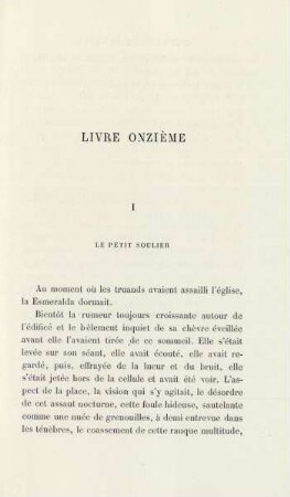 I. Le petit soulier