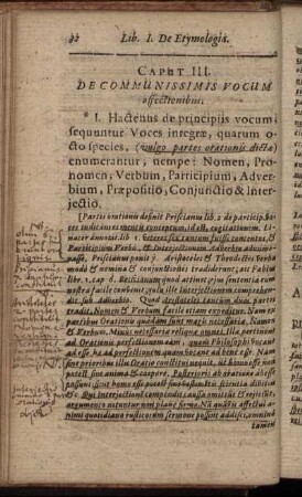 Caput III. De Communissimis Vocum affectionibus.