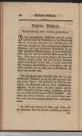 Sechster Abschnitt. Anwendung des vorhergehenden