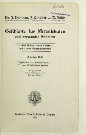 H. 2: Geschichte des Mittelalters bis zum Westfälischen Frieden