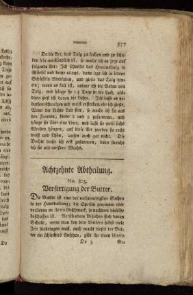 Achtzehnte Abtheilung.