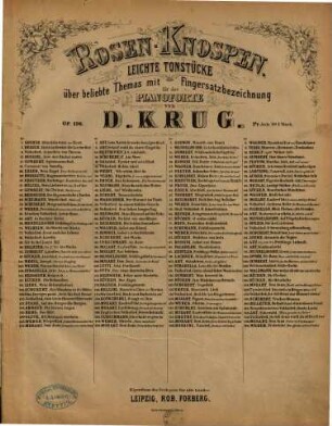 Rosen-Knospen : leichte Tonstücke über beliebte Themas mit Fingersatzbezeichnung für das Pianoforte ; op. 196, 18. Volkslied: Tyroler und sein Kind
