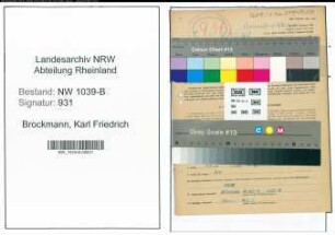 Entnazifizierung Karl Friedrich Brockmann , geb. 15.04.1914 (Angestellter)