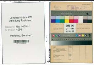 Entnazifizierung Bernhard Herbring , geb. 05.03.1897 (Anstreicher)
