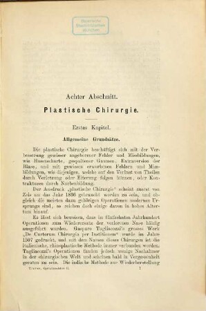 Handbuch der chirurgischen Operationslehre : für praktische Chirurgen und Studierende, 2