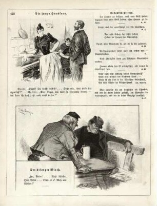 "Die junge Hausfrau" "Der besorgte Wirth"