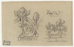 Ornament von Viollet le Duc, Blattornament in Metall