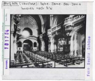 Avignon: Notre-Dame-des-Doms, Inneres nach Westen