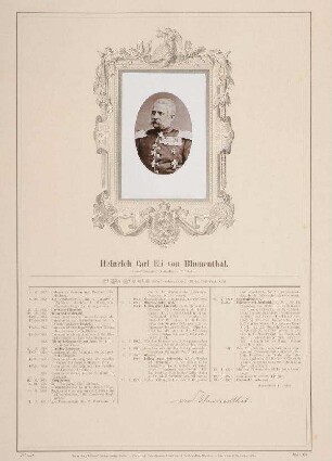 Bildnis von Heinrich von Blumenthal (1815-1892)