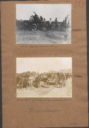 Französ. Artillerie auf dem Wege zum Lager von Zeitinlik bei Saloniki