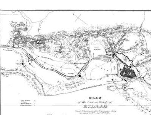 Plan of the town and vicinity of Bilbao