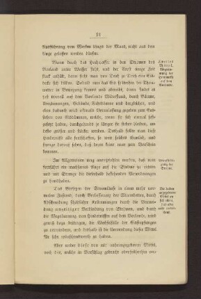 Zweites Mittel: Wegräumung der Hemmnisse auf dem Vorlande