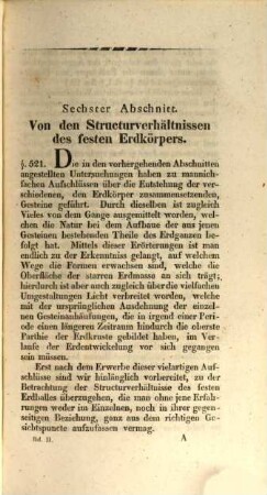 Handbuch der Geognosie : mit Rücksicht der Anwendung dieser Wissenschaft auf den Betrieb des Bergbaues bearbeitet. 2 : Mit 4 lithogr. Zeichnungen