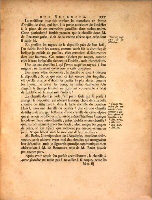 Mémoires sur la grande chenille à queue fourchue, du saule, Dans lequel on prouve que la liqueur que cette Chenille fait jaillir, est un véritable acide, et un acide très-actif