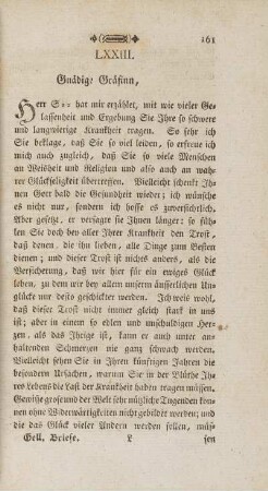 LXXIII. Gnädige Gräfinn