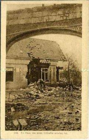 Zerstörtes Haus