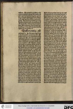 Postquam autor superius in parte precedenti posuit acceptiones differentie [..], hic consequenter determinat de ipsa differentia magis propria sic eam diffiniens...