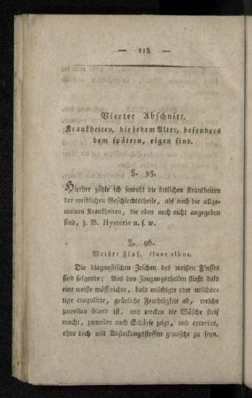 Vierter Abschnitt. Krankheiten, die jedem Alter, besonders dem spätern, eigen sind.