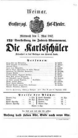 Die Karlsschüler
