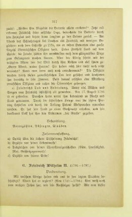 6. Friedrich Wilhelm II. (1786 - 1797.)
