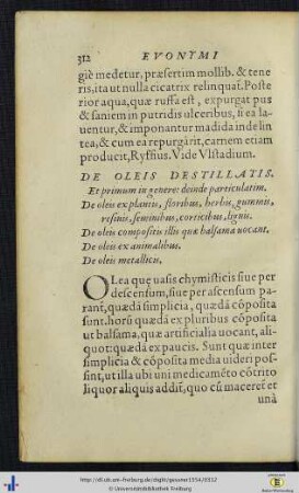 De oleis destillatis.
