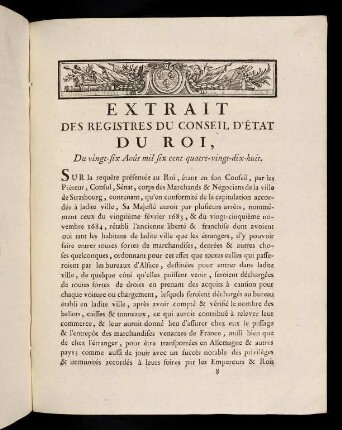 51-54, Extrait Des Registres Du Conseil D´Etat Du ...