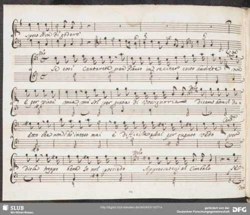 Recitativo: Se così cantarete