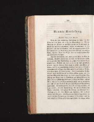 Neunte Vorlesung