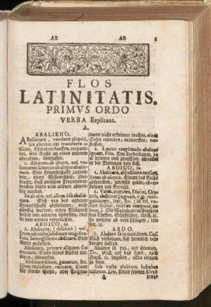 Primus Ordo. Verba Explicans