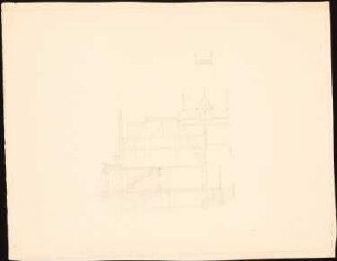 Landhaus: Querschnitt (ca. 1:100), 2 Maßstabsleisten