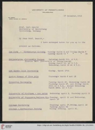 Briefe von Morris Jastrow an Carl Bezold: Brief von Morris Jastrow an Carl Bezold