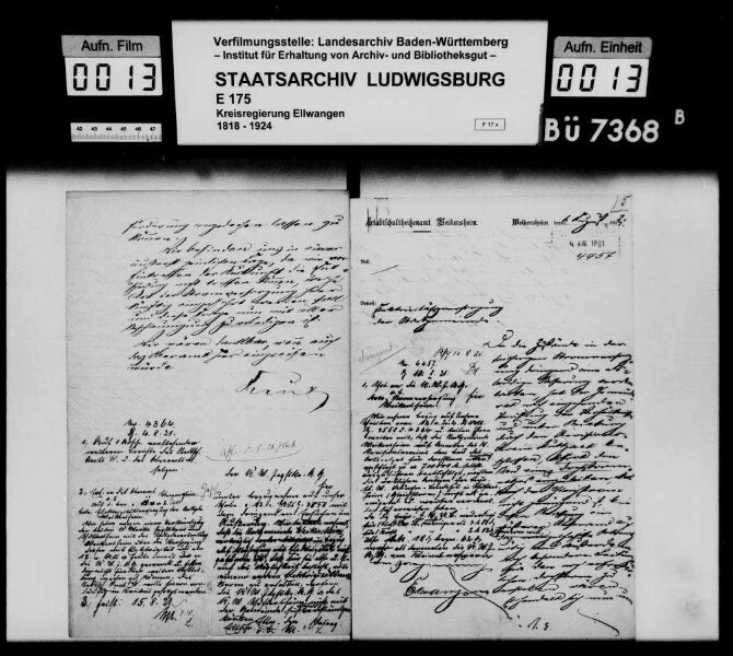 Stromversorgung der Stadt Weikersheim Oberamt Mergentheim