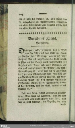 Vierzehntes Kapitel. Fortsetzung