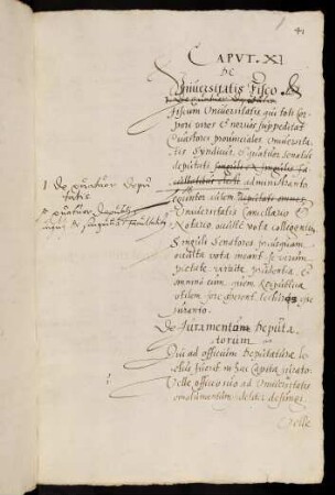 I. De quatuor deputatis.