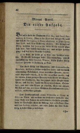 Monat April. Die eilfte Aufgabe. - Die dreyzehnte Aufgabe.