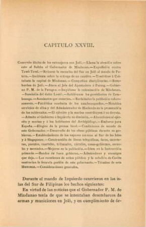 Capítulo XXVIII. Comercio ilicito de extranjeros con Joló. - ...