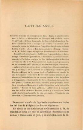 Capítulo XXVIII. Comercio ilicito de extranjeros con Joló. - ...