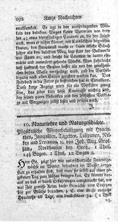 10. Naturlehre und Naturgeschichte.