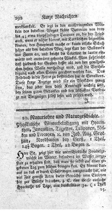 10. Naturlehre und Naturgeschichte.