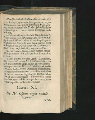 Caput XI. De IV. Officiis regni aulicis in genere.