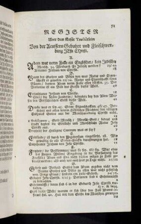 71-74, Register uber das Erste Tractätlein