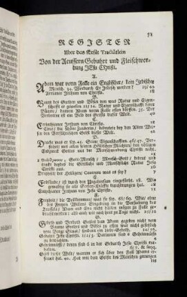 71-74, Register uber das Erste Tractätlein