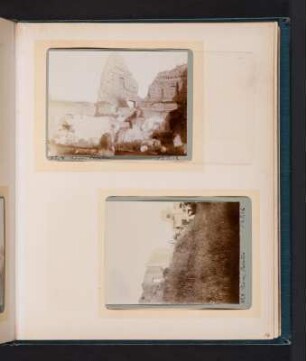 Fotoalbum einer Italienreise von Vendig bis Neapel : Albumseite 13 mit zwei Fotografien von Rom (Palatin)