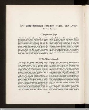 Die Abwehrschlacht zwischen Marne und Vesle